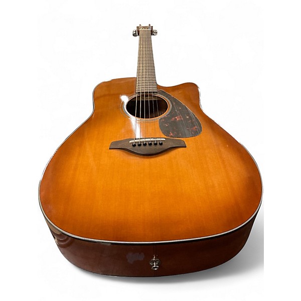Used Yamaha FGX800C Sandburst Acoustic Electric Guitar