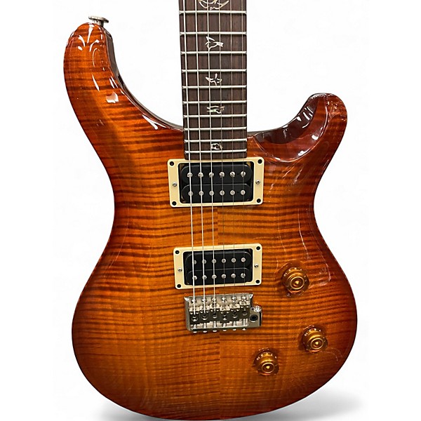 Used 2008 PRS Custom 24 10 Top AMBER SUNBURST Solid Body Electric Guitar