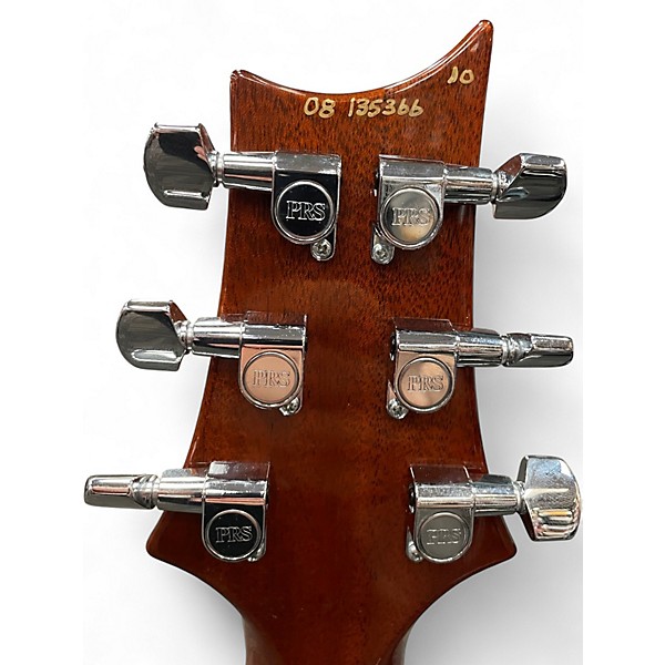 Used 2008 PRS Custom 24 10 Top AMBER SUNBURST Solid Body Electric Guitar