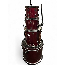 Used Pearl 4 Piece Soundcheck Red Drum Kit