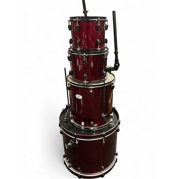 Used Pearl 4 Piece Soundcheck Red Drum Kit