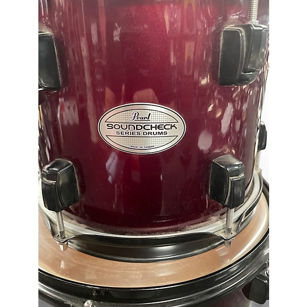 Used Pearl 4 Piece Soundcheck Red Drum Kit