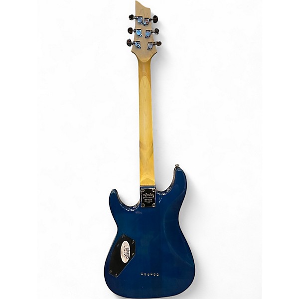 Used Schecter Guitar Research Omen Extreme 6 Blue Solid Body Electric Guitar