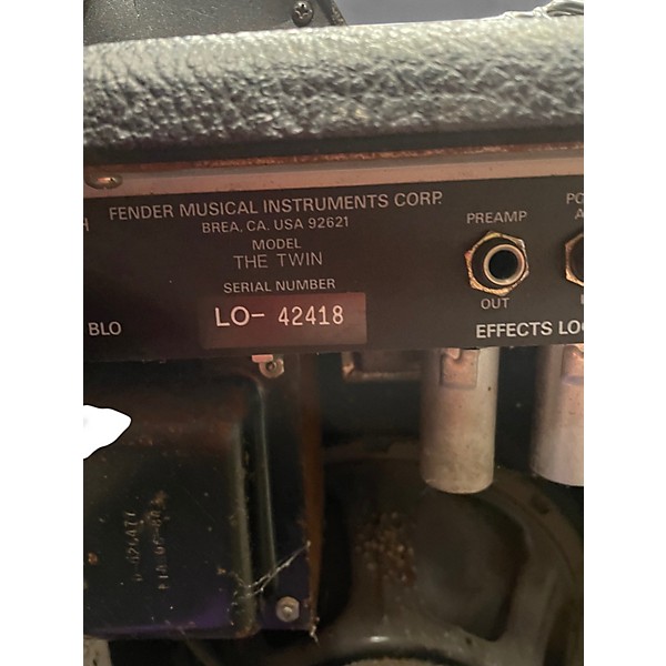 Vintage 1987 Fender The Twin Tube Guitar Combo Amp