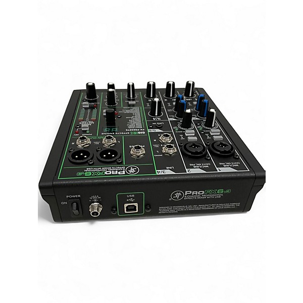 Used Mackie ProFX6v3 6-Channel Professional Effects Mixer With USB Unpowered Mixer