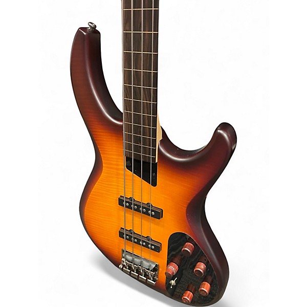 Used MTD KINGSTON SARATOGA DELUXE Caramel Burst Electric Bass Guitar