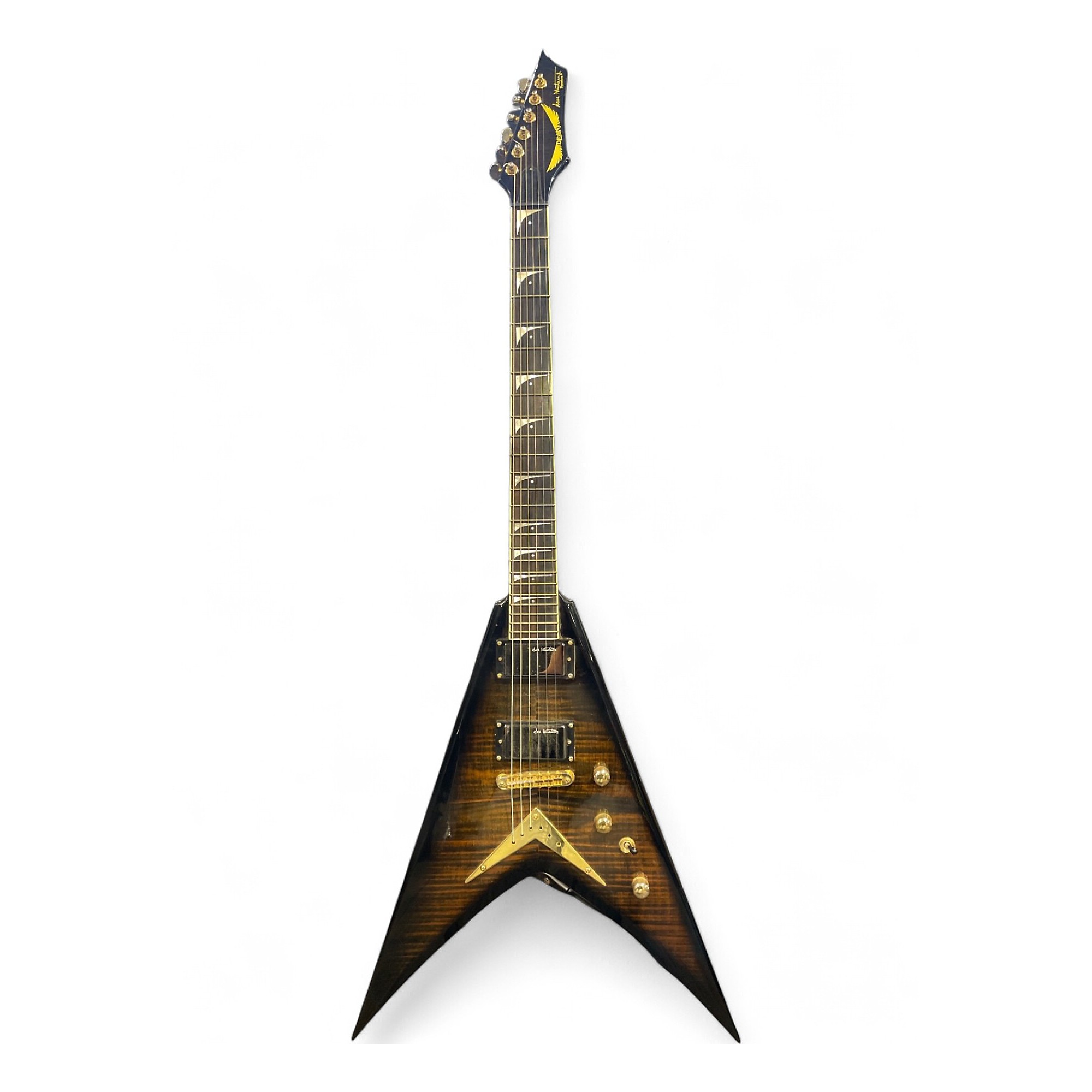 Used Dean Dave Mustaine V Limited Edition Tiger Eye Solid