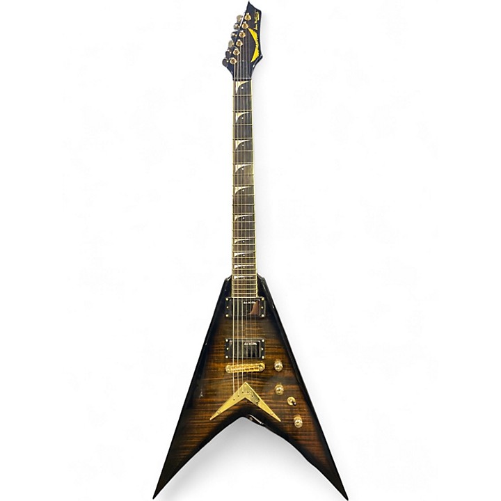 希少DEAN GUITARS Dave Mustaine VMNT Used Dean Dave Mustaine V Limited Edition Tiger Eye Solid
