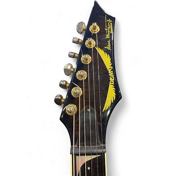 Used Dean Dave Mustaine V Limited Edition Tiger Eye Solid Body Electric Guitar