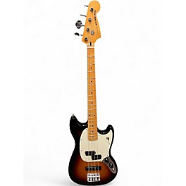 Used Fender Mustang Bass 3 Color Sunburst Electric Bass Guitar