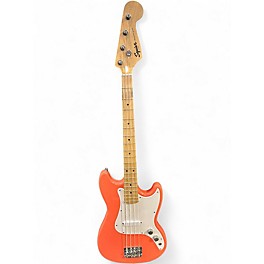 Used 2024 Squier Bronco Tahitian Coral Electric Bass Guitar
