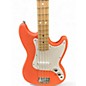 Used 2024 Squier Bronco Tahitian Coral Electric Bass Guitar