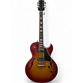 Used Gibson ES137 Cherry Sunburst Hollow Body Electric Guitar