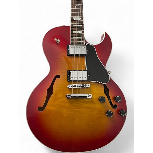 Used Gibson ES137 Cherry Sunburst Hollow Body Electric Guitar