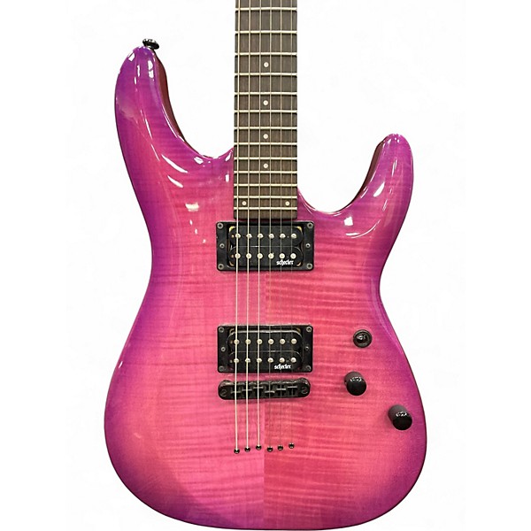Used Schecter Guitar Research C6 Elite Magenta Solid Body Electric Guitar