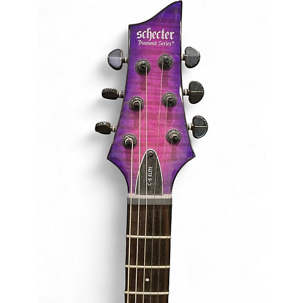 Used Schecter Guitar Research C6 Elite Magenta Solid Body Electric Guitar