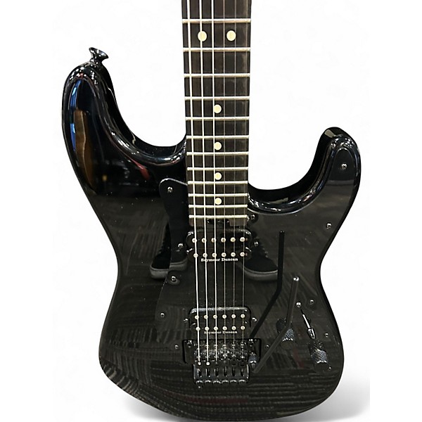 Used 2020 Charvel Pro-Mod San Dimas Style 1 HH FR Black Solid Body Electric Guitar