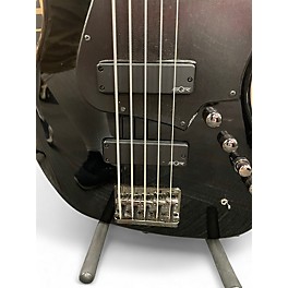 Used Squier Contemporary Active Jazz Bass HH V Black Electric Bass Guitar