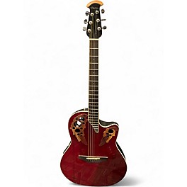 Used Ovation CE48-RR-G RED Acoustic Guitar