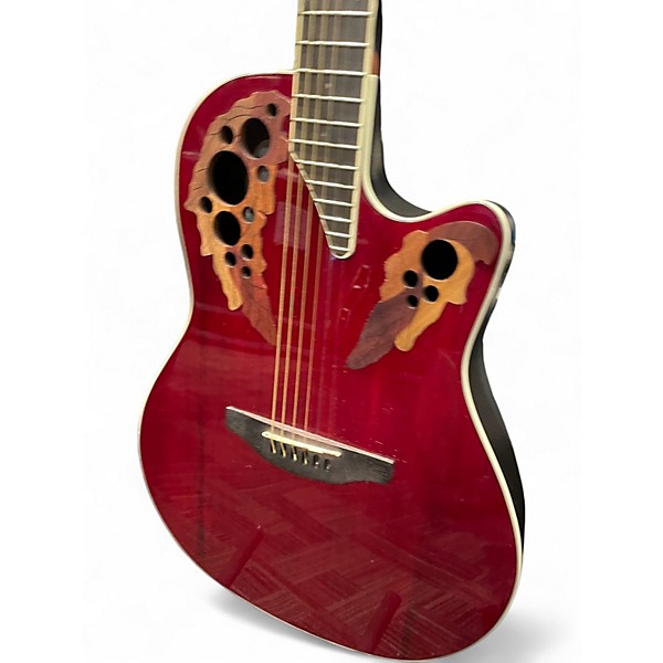 Used Ovation CE48-RR-G RED Acoustic Guitar