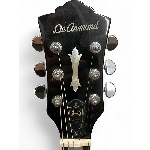 Used 1999 DeArmond M75T Blue Sparkle Solid Body Electric Guitar