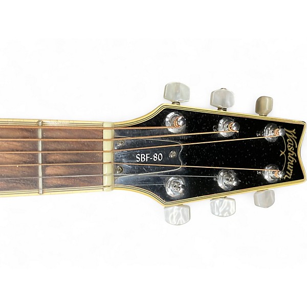 Used 1992 Washburn SBF-80A Black Hollow Body Electric Guitar