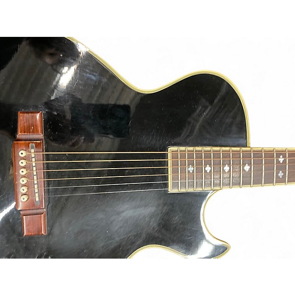 Used 1992 Washburn SBF-80A Black Hollow Body Electric Guitar