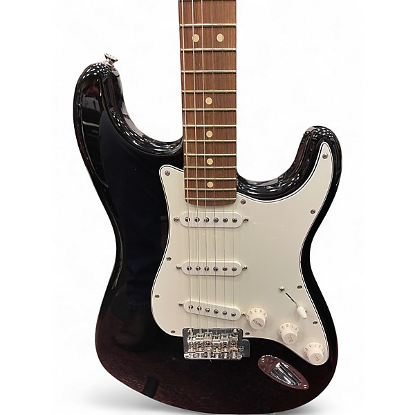 Used Fender Player Stratocaster Black Solid Body Electric Guitar