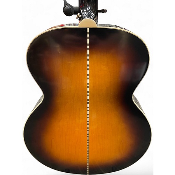 Used Epiphone Inspired By Gibson J-200 2 Color Sunburst Acoustic Electric Guitar