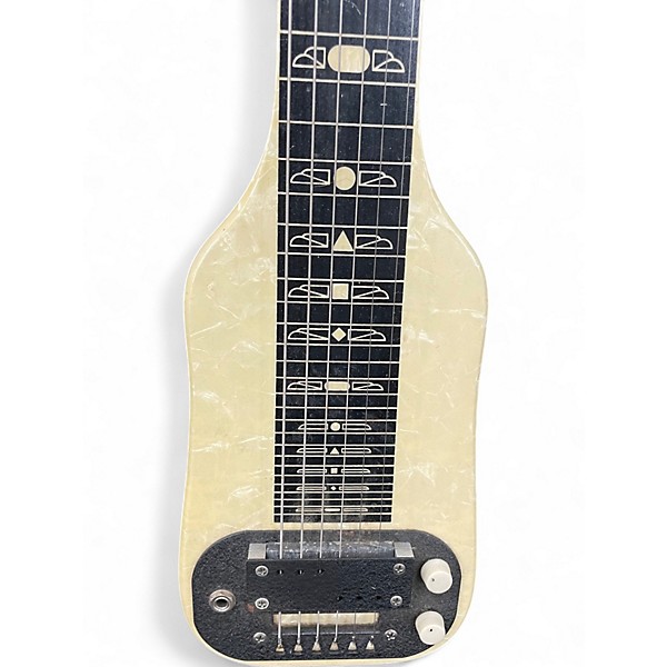 Vintage 1940s National 1056 White Pearloid Lap Steel