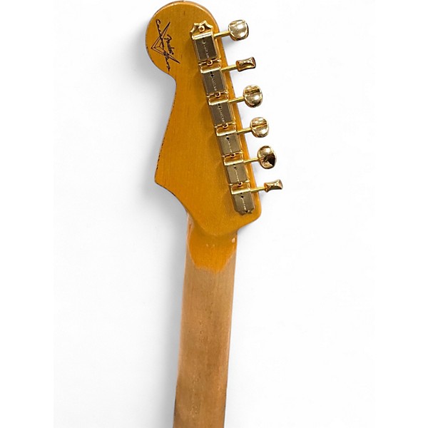 Used Fender Artist Series Stevie Ray Vaughan Stratocaster 3 Color Sunburst Solid Body Electric Guitar