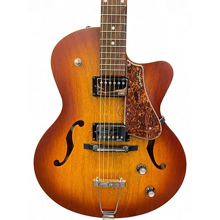 Used Godin 5th Avenue Kingpin II COGNAC BURST Hollow Body