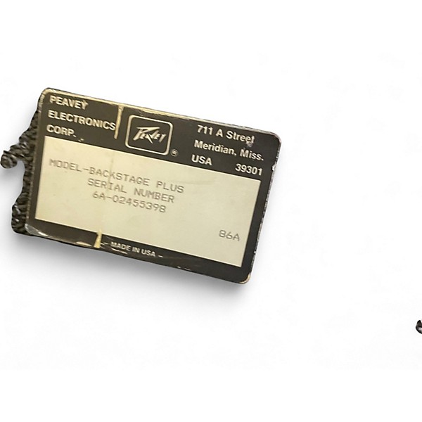 Used Peavey Backstage Plus Guitar Combo Amp