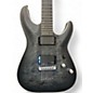 Used Schecter Guitar Research C1 Platinum Trans Black Solid Body Electric Guitar