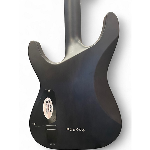 Used Schecter Guitar Research C1 Platinum Trans Black Solid Body Electric Guitar