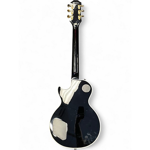 Used Epiphone Les Paul Custom Blackback Ivory Solid Body Electric Guitar