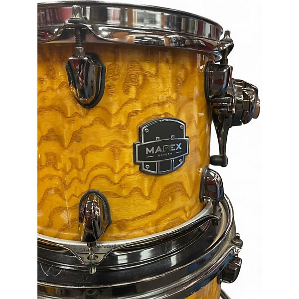 Used Mapex 4 Piece Saturn IV Exotic Exotic Ash Burl Drum Kit