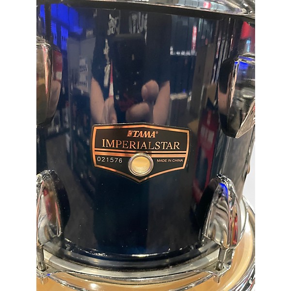 Used TAMA 4 Piece Imperialstar Dark Blue Drum Kit