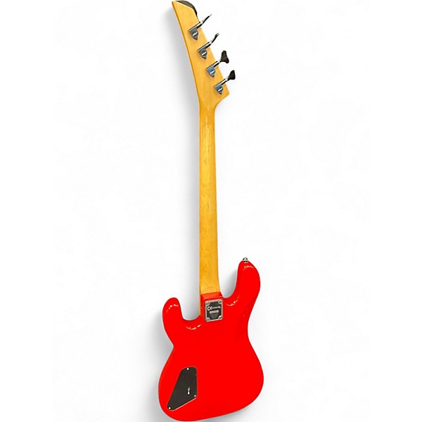 Vintage 1980s Charvel 2B Red Electric Bass Guitar
