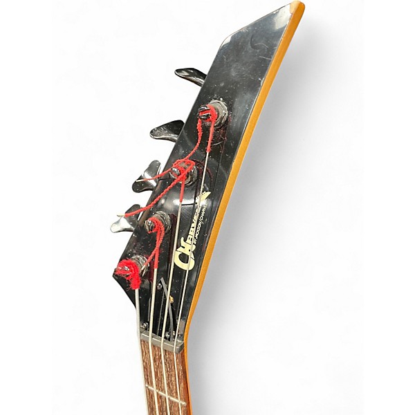 Vintage 1980s Charvel 2B Red Electric Bass Guitar