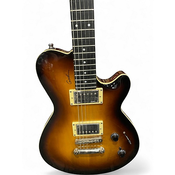 Used Godin Icon Type 2  2 Tone Sunburst Solid Body Electric Guitar