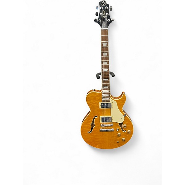 Used Greg Bennett Design by Samick Royale RL3 Honey Blonde Hollow Body Electric Guitar