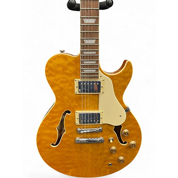 Used Greg Bennett Design by Samick Royale RL3 Honey Blonde Hollow Body Electric Guitar