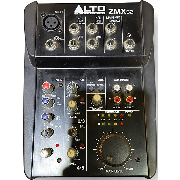 Used Alto ZMX52 5-Channel Unpowered Mixer