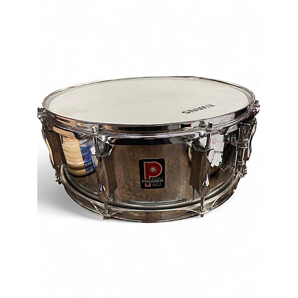 Used Premier 14in Steel Snare Chrome Drum