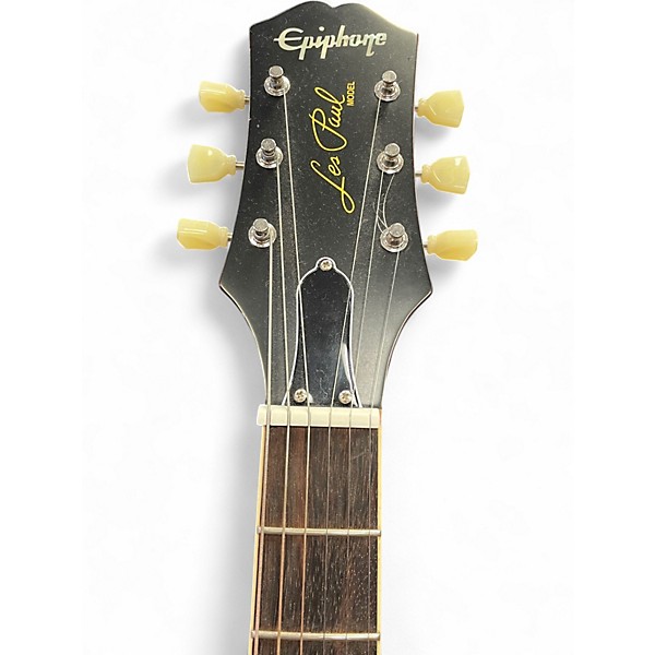 Used Epiphone Joe Bonamassa Les Paul Amber Solid Body Electric Guitar