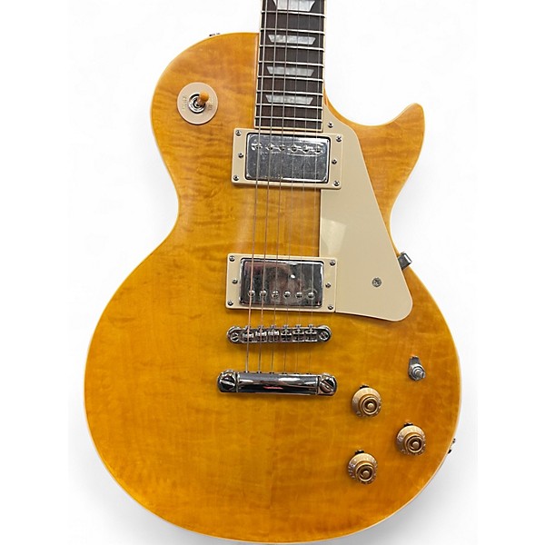 Used Epiphone Joe Bonamassa Les Paul Amber Solid Body Electric Guitar