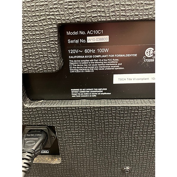 Used VOX AC10C1 10W 1x10 Tube Guitar Combo Amp