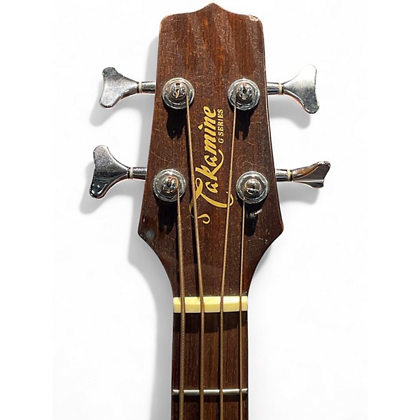 Used Takamine eg512c Natural Acoustic Bass Guitar