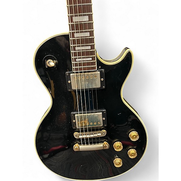 Used Bradley LP style custom Black Solid Body Electric Guitar